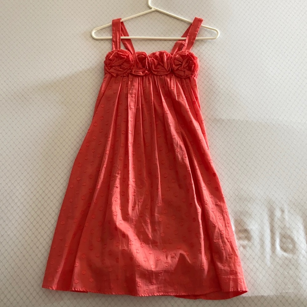 Pink martini flowy coral summer floral dress